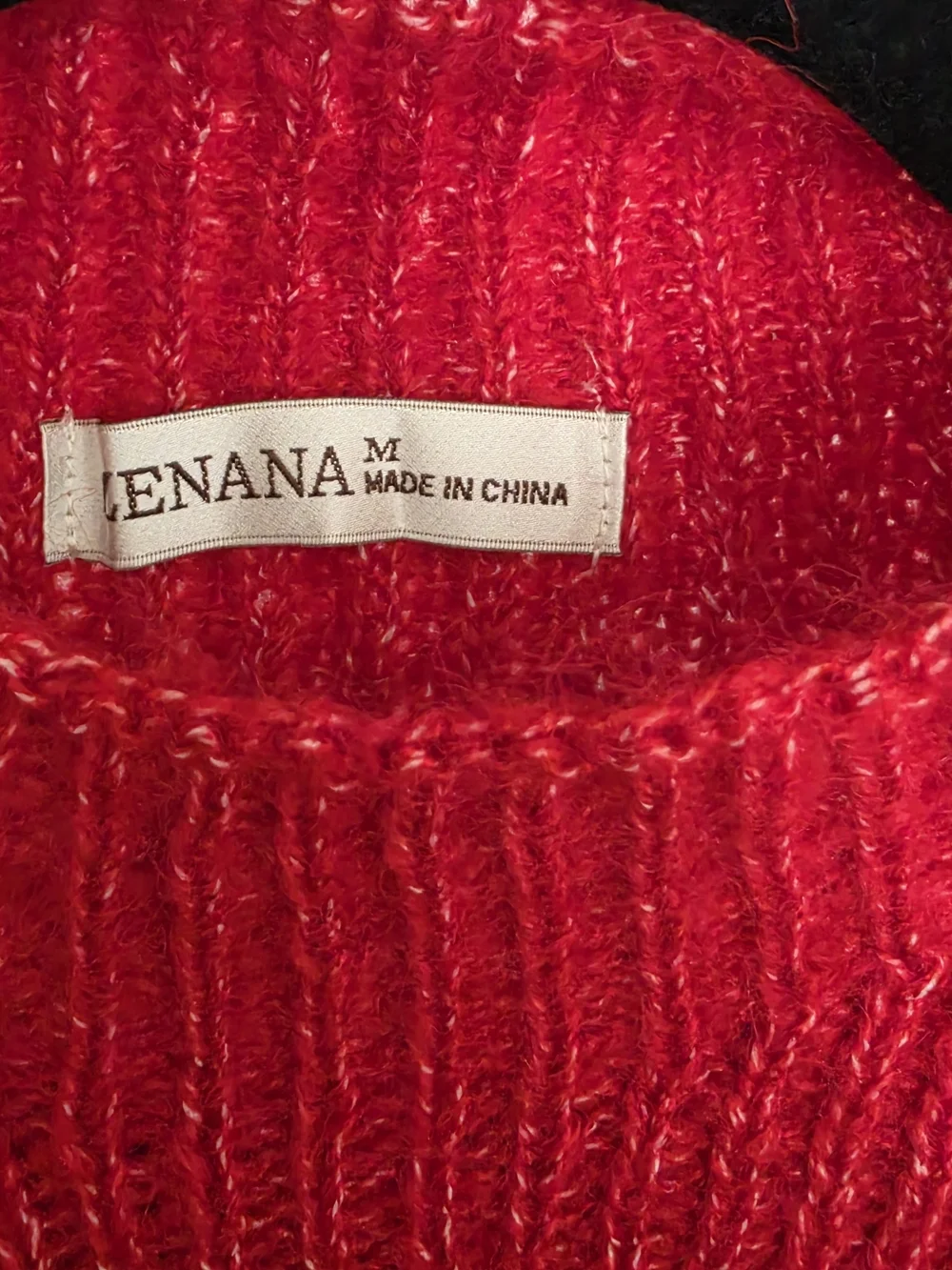 Zenana Red Women's Knit Sweater - Mock Neck Size M